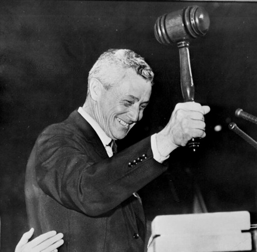 Governor Collins at the Democratic National Convention, 1960.