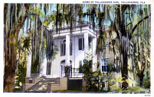 "Home of Tallahassee Girl" postcard, ca. 1930. Photo courtesy of the State Archives of Florida.