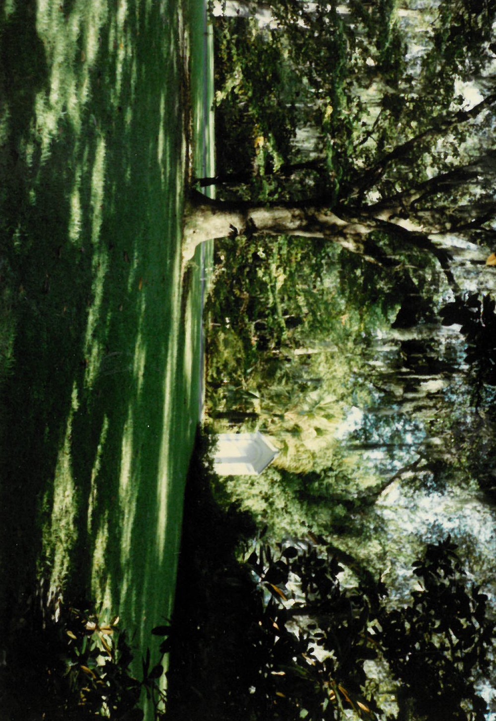 View looking east towards the gatehouse, ca. 1980.
