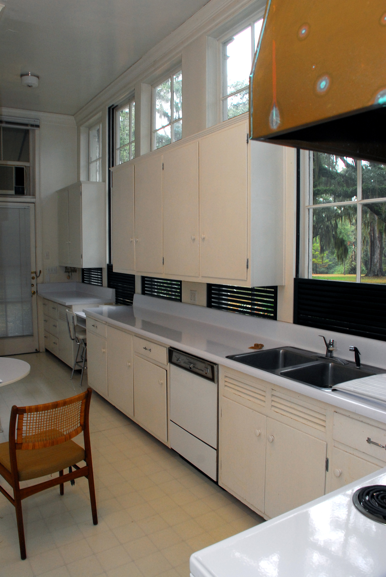 The kitchen included in the 1952 addition to the house.